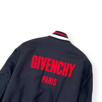 GIVENCHY EMBROIDERED LOGO JACKET BLACK / RED 54 / XL | XL, Black