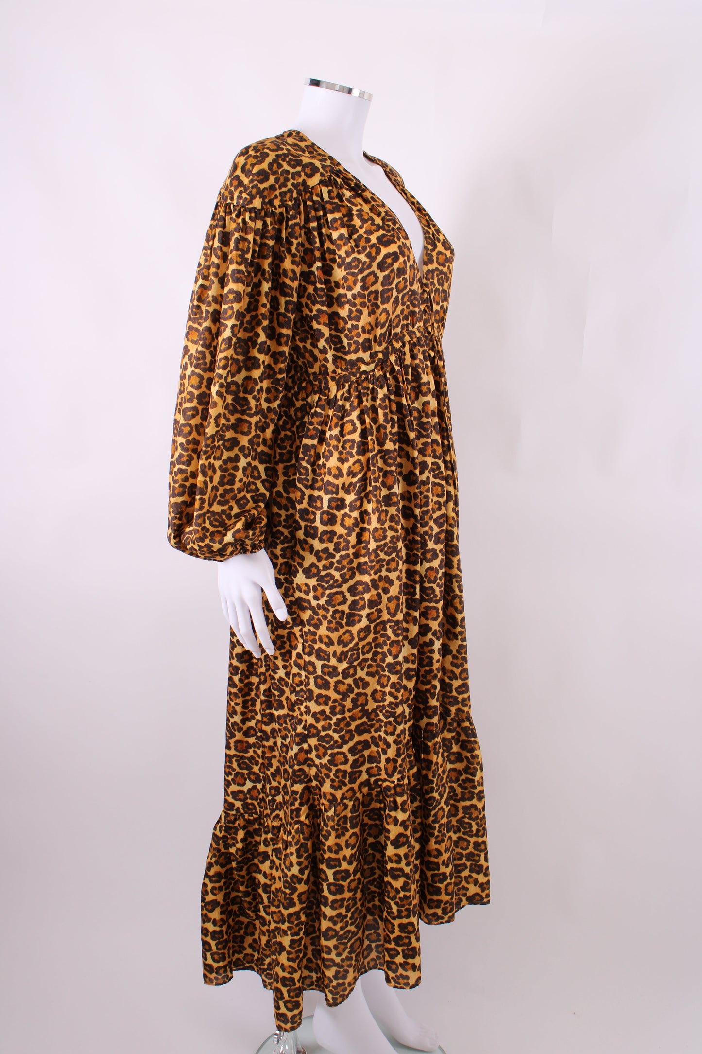 Zimmermann Amelia Draw Long Dress Leopard 2 | O/S, Leopard