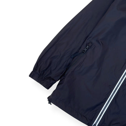 BURBERRY LOCATION PRINT HOODED WINDBREAKER JACKET BLACK M | Medium, Black