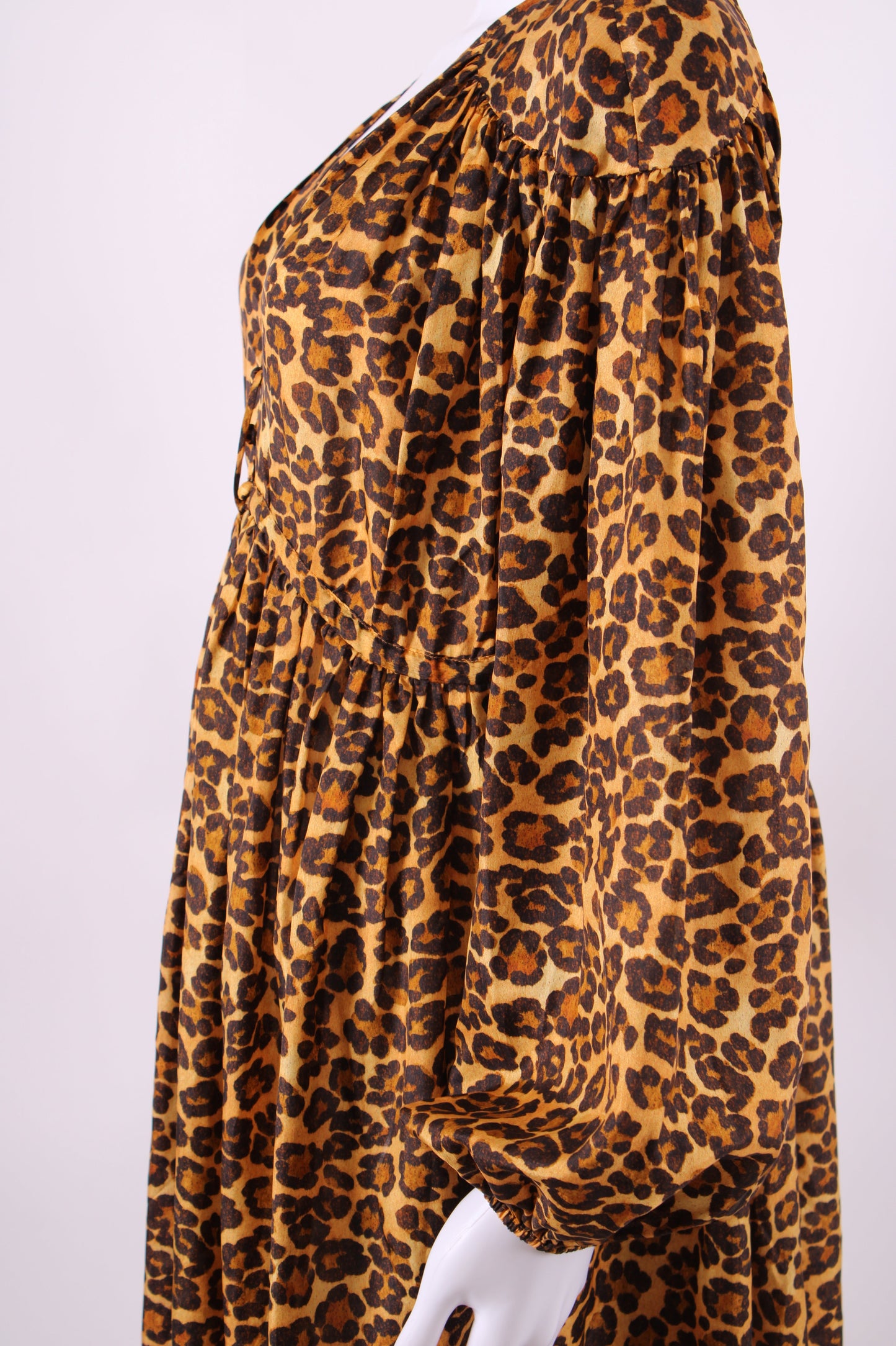 Zimmermann Amelia Draw Long Dress Leopard 2 | O/S, Leopard