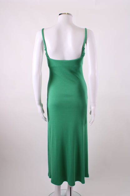 Victoria & Woods S/S Ribbed Knit Dress Green S | Small, Green
