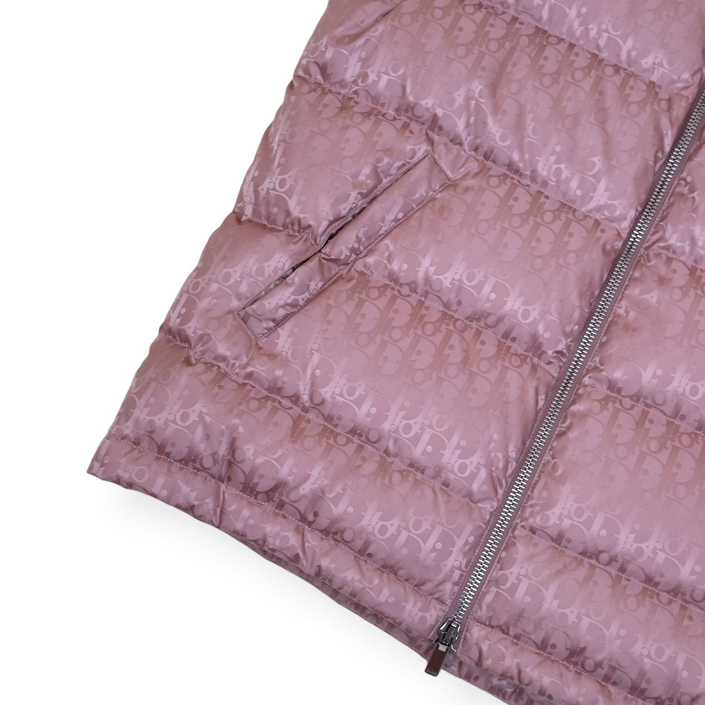 DIOR OBLIQUE JACQUARD DOWN GILET PINK 50 / L | Large, Pink