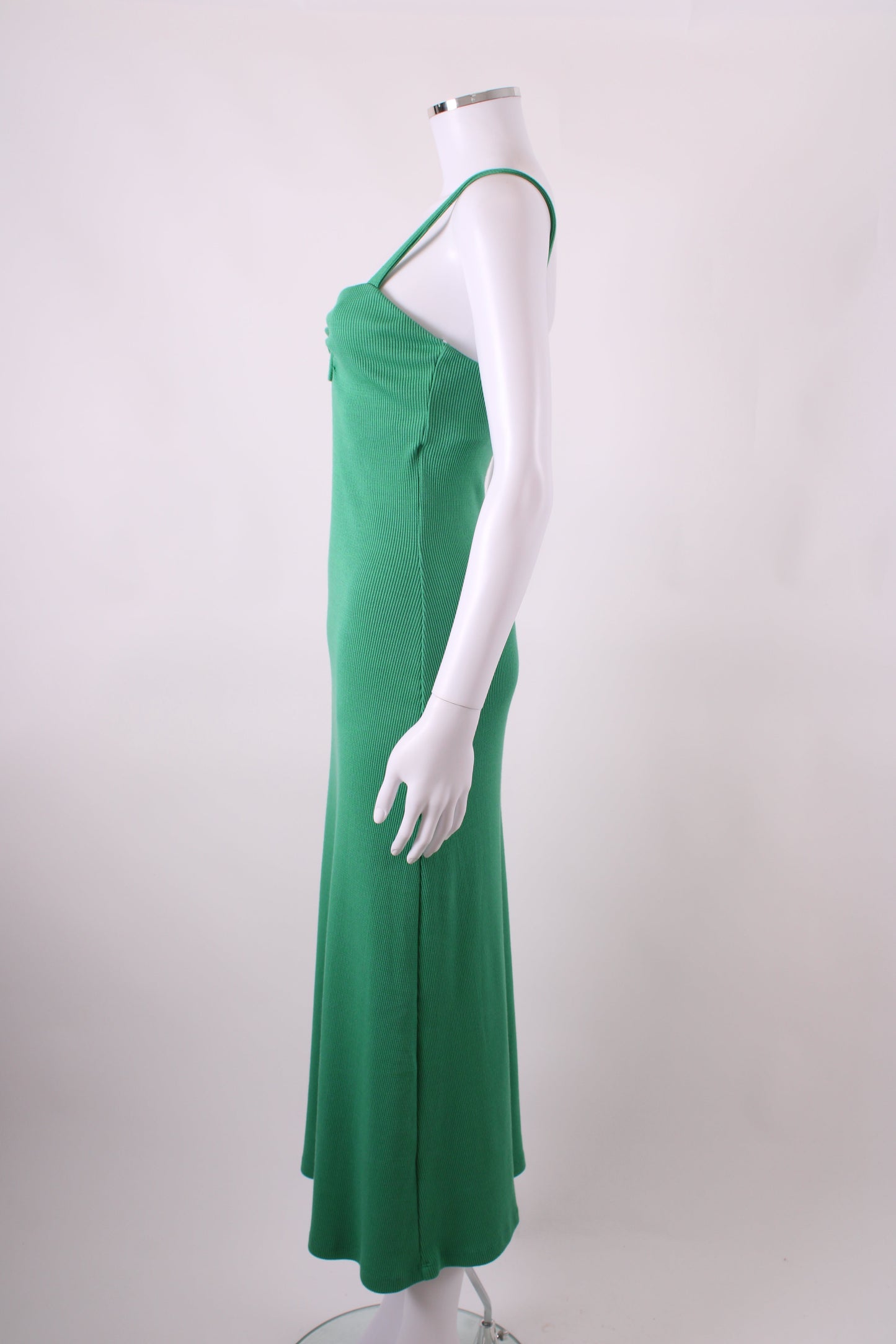 Victoria & Woods S/S Ribbed Knit Dress Green S | Small, Green