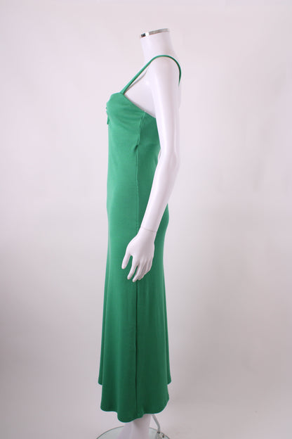 Victoria & Woods S/S Ribbed Knit Dress Green S | Small, Green