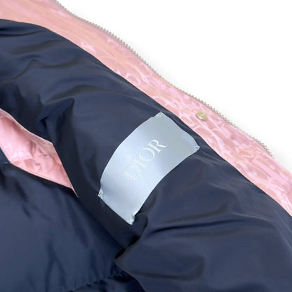 DIOR OBLIQUE JACQUARD DOWN GILET PINK 50 / L | Large, Pink