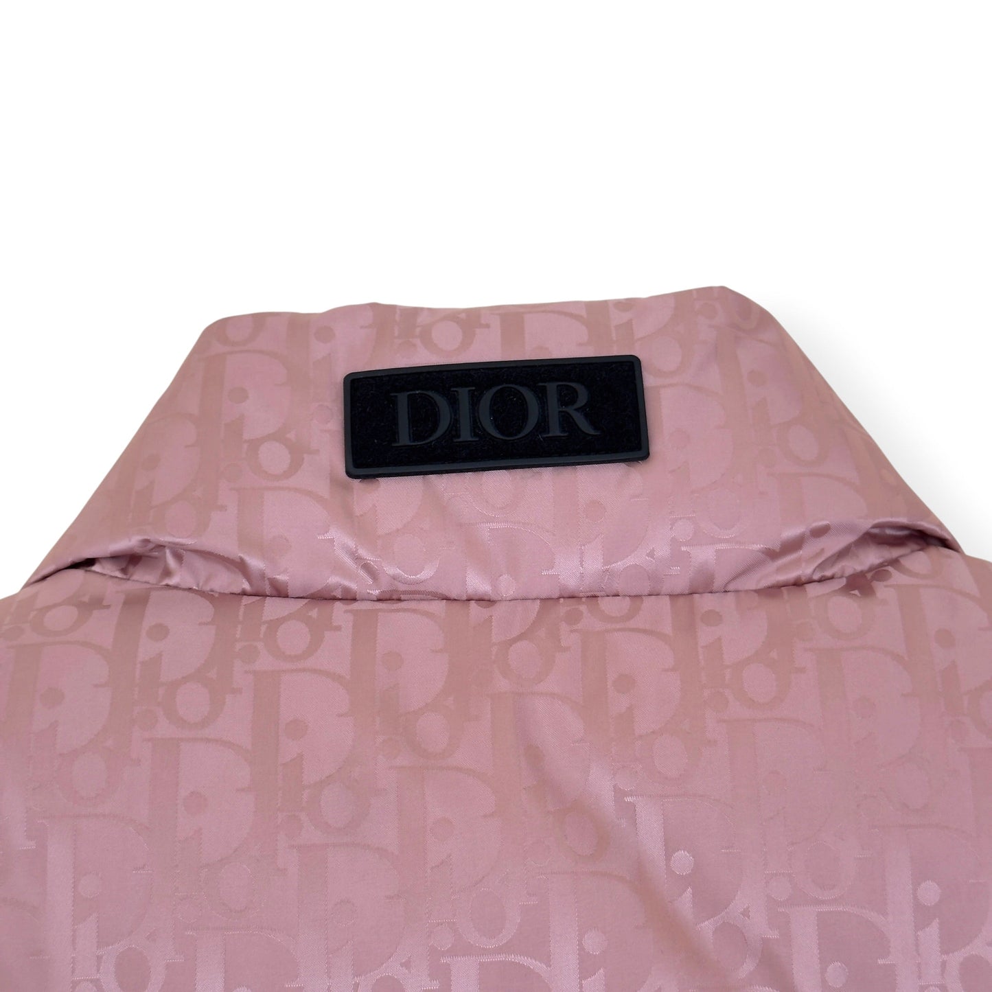 DIOR OBLIQUE JACQUARD DOWN GILET PINK 50 / L | Large, Pink