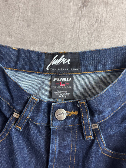 Fubu Collection Inidgo Denim Wide Fit Carpenter Jeans