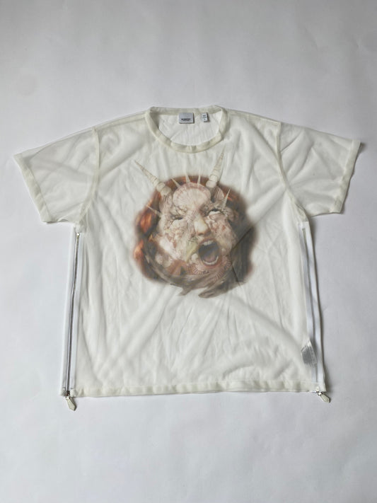 Burberry Sea Maiden Print Sheer Jersey L