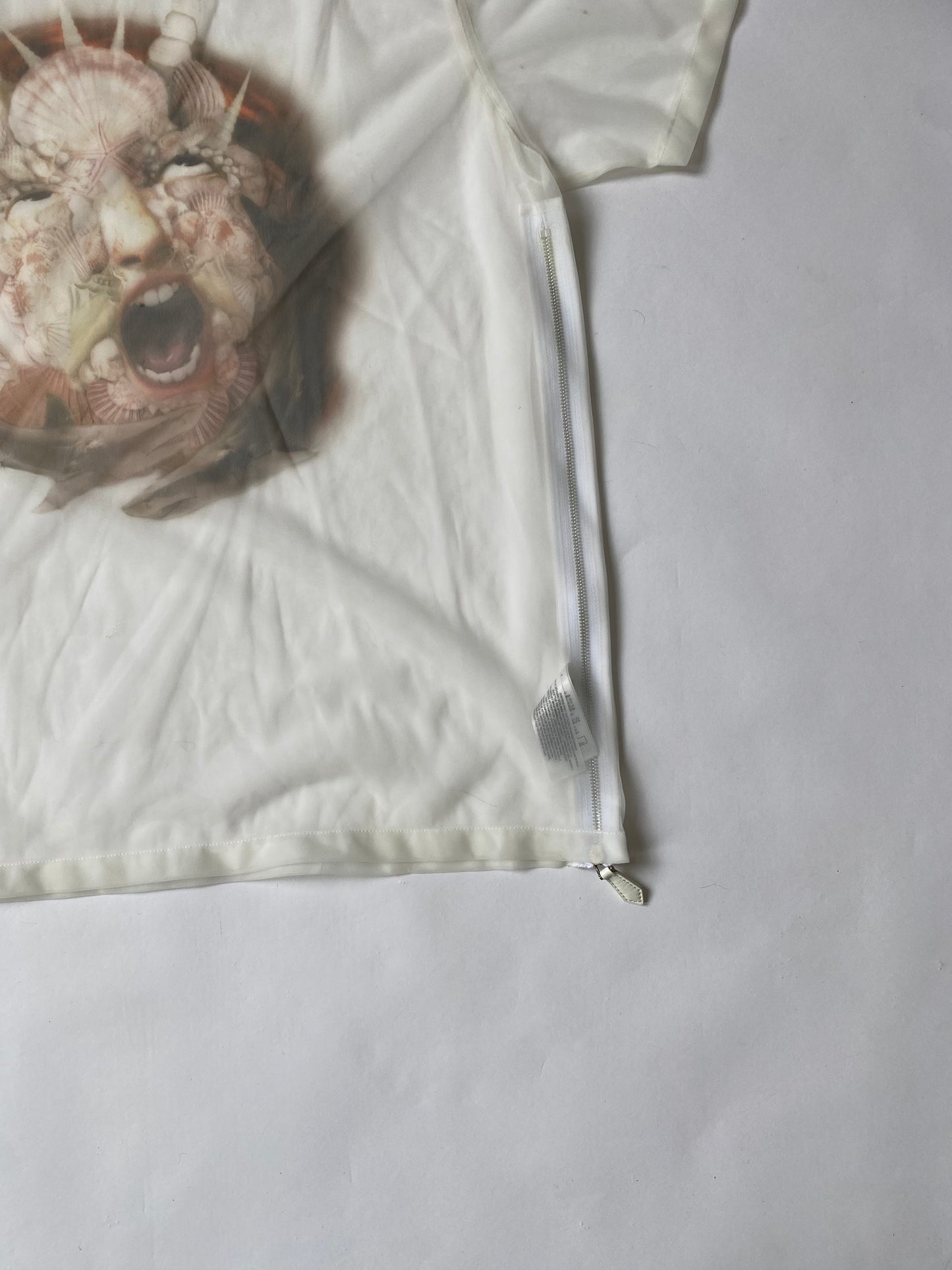 Burberry Sea Maiden Print Sheer Jersey L