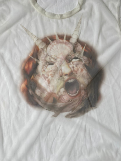 Burberry Sea Maiden Print Sheer Jersey L