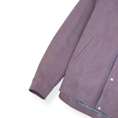 DIOR SUEDE CALFSKIN OVERSHIRT JACKET MAUVE 50 / L | Large, Mauve