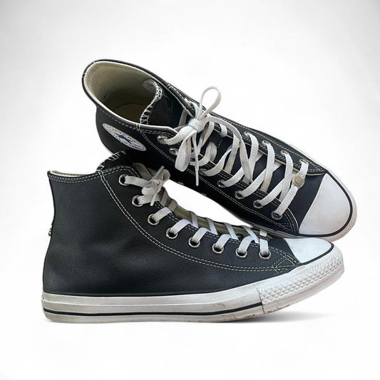 Chrome Hearts Leather Converse | EU 46.5 / UK 11.5 / US 12.5, Silver