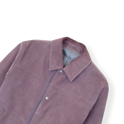DIOR SUEDE CALFSKIN OVERSHIRT JACKET MAUVE 50 / L | Large, Mauve