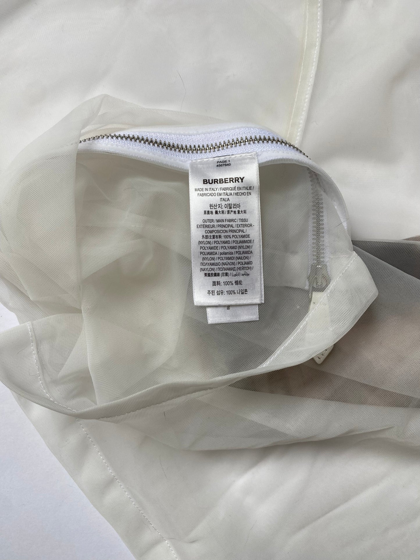 Burberry Sea Maiden Print Sheer Jersey L