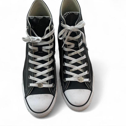 Chrome Hearts Leather Converse | EU 46.5 / UK 11.5 / US 12.5, Silver