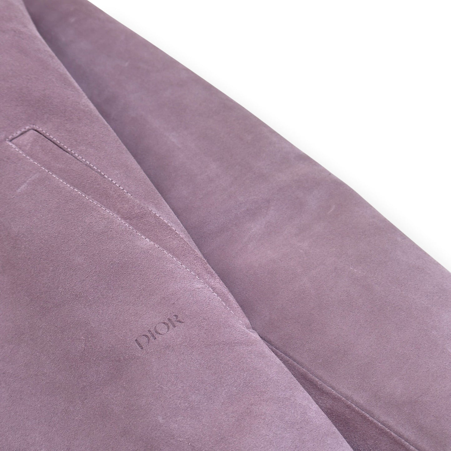 DIOR SUEDE CALFSKIN OVERSHIRT JACKET MAUVE 50 / L | Large, Mauve
