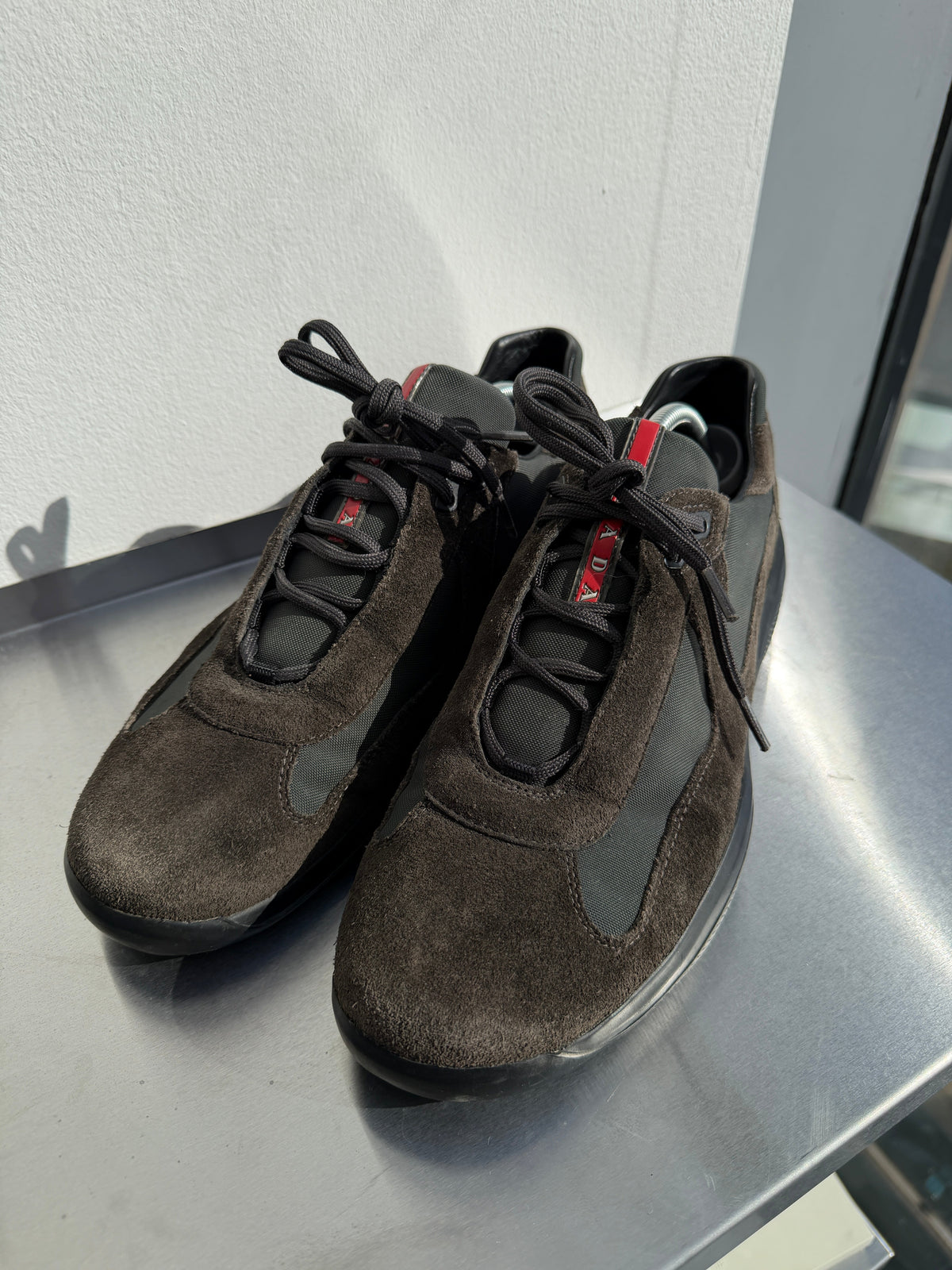 Prada Sport Suede America Cups | O/S, Black