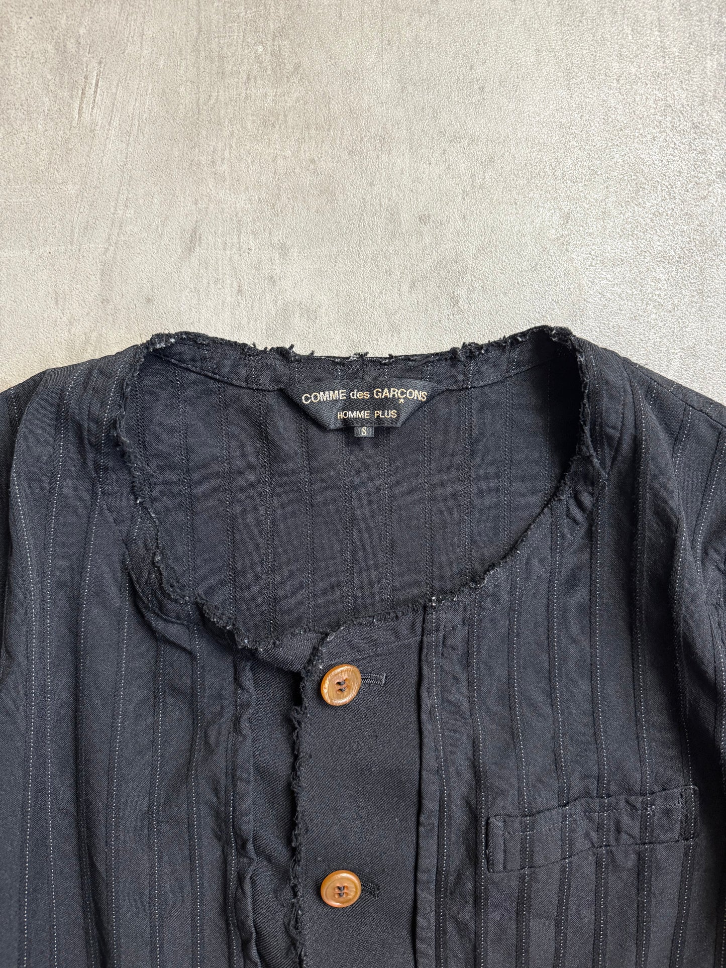 2016 Comme Des Garcons Lightweight Black Dinner Jacket
