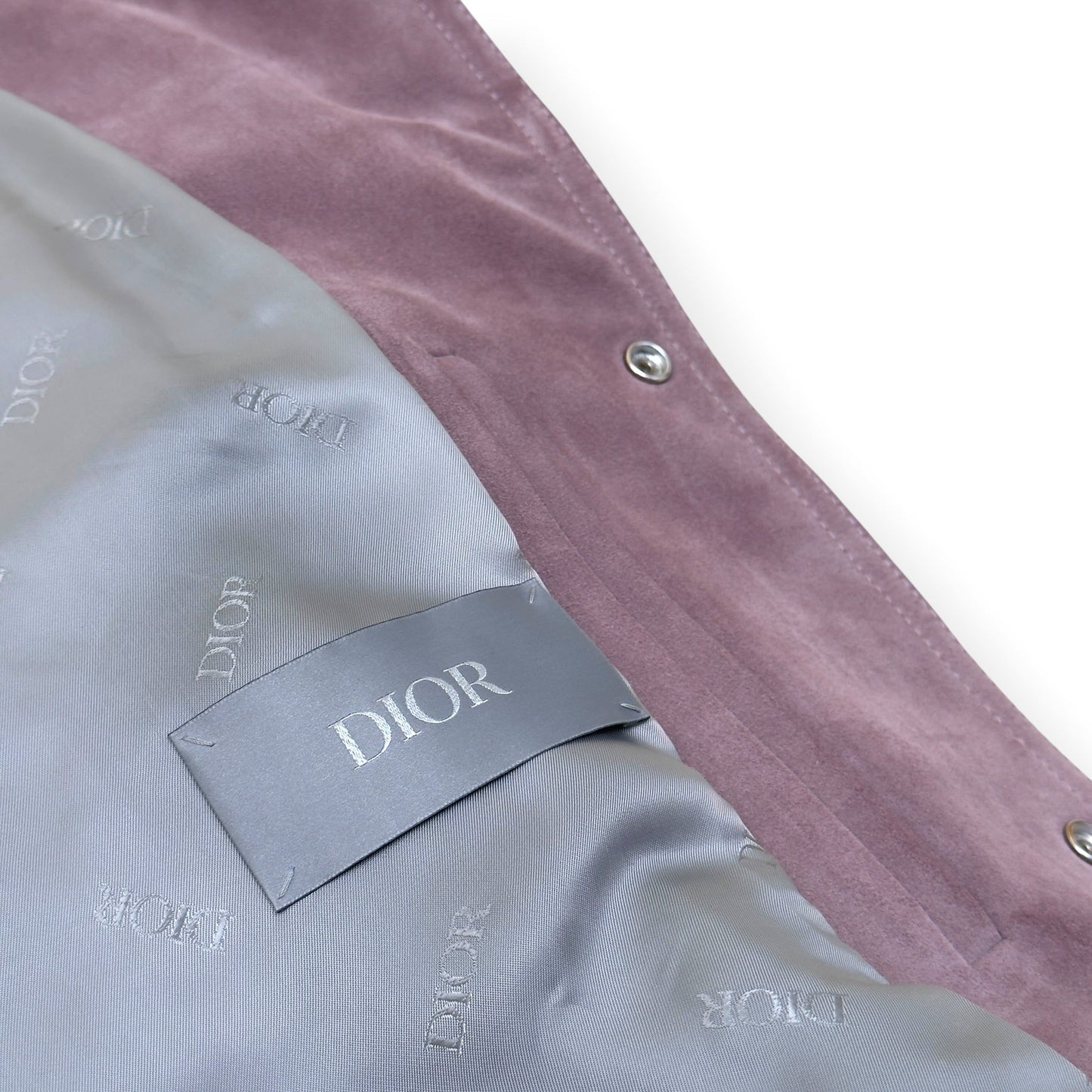 DIOR SUEDE CALFSKIN OVERSHIRT JACKET MAUVE 50 / L | Large, Mauve