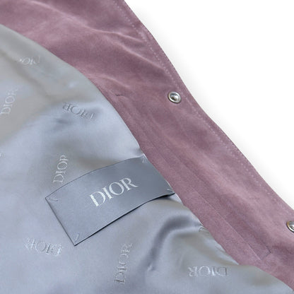 DIOR SUEDE CALFSKIN OVERSHIRT JACKET MAUVE 50 / L | Large, Mauve