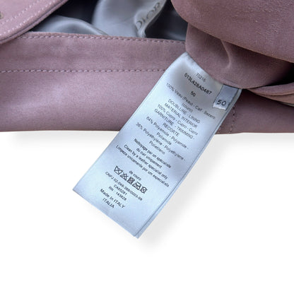 DIOR SUEDE CALFSKIN OVERSHIRT JACKET MAUVE 50 / L | Large, Mauve