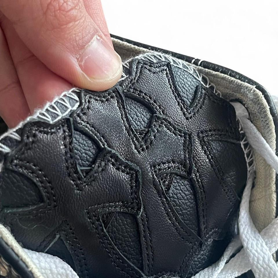 Chrome Hearts Leather Converse | EU 46.5 / UK 11.5 / US 12.5, Silver