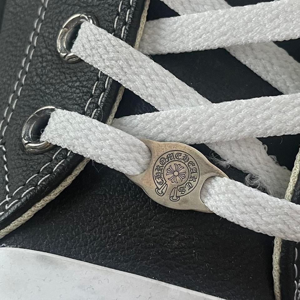Chrome Hearts Leather Converse | EU 46.5 / UK 11.5 / US 12.5, Silver