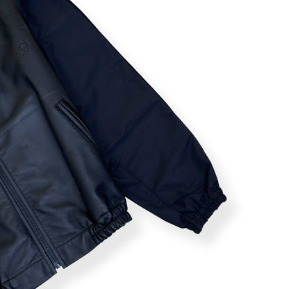 LOUIS VUITTON LEATHER MIX BLOUSON JACKET BLACK 54 / XL | XL, Black