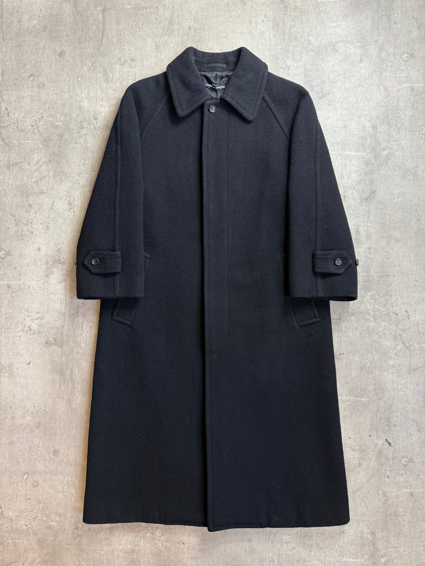 1998 Comme Des Garcons Black Wool Over Coat