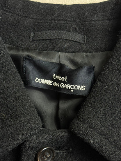 1998 Comme Des Garcons Black Wool Over Coat