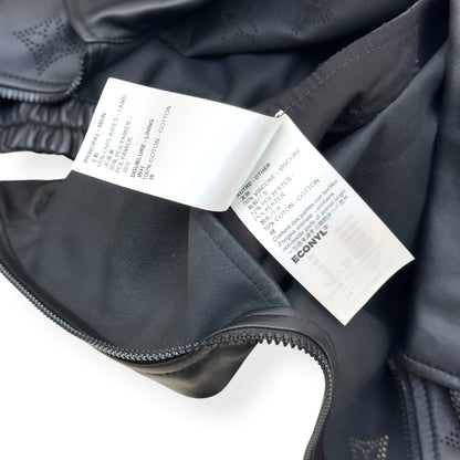 LOUIS VUITTON LEATHER MIX BLOUSON JACKET BLACK 54 / XL | XL, Black