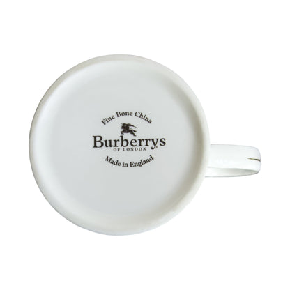 Burberry Navy China Mug and Saucer