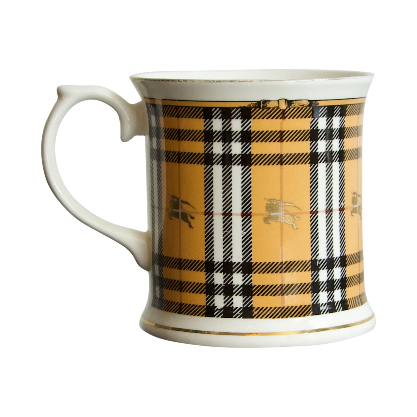 Burberry Beige Nova Check China Mug (Set of 4)