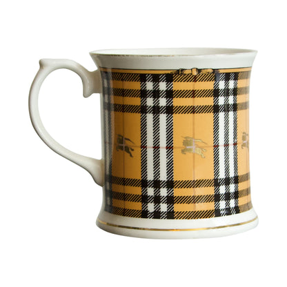 Burberry Beige Nova Check China Mug (Set of 4)