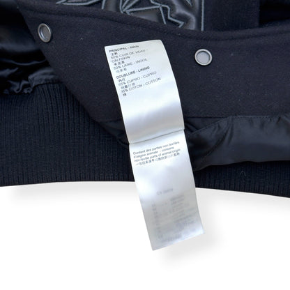 LOUIS VUITTON LV VARSITY LEATHER / WOOL BLOUSON JACKET 46 / XXL | XXL, Navy