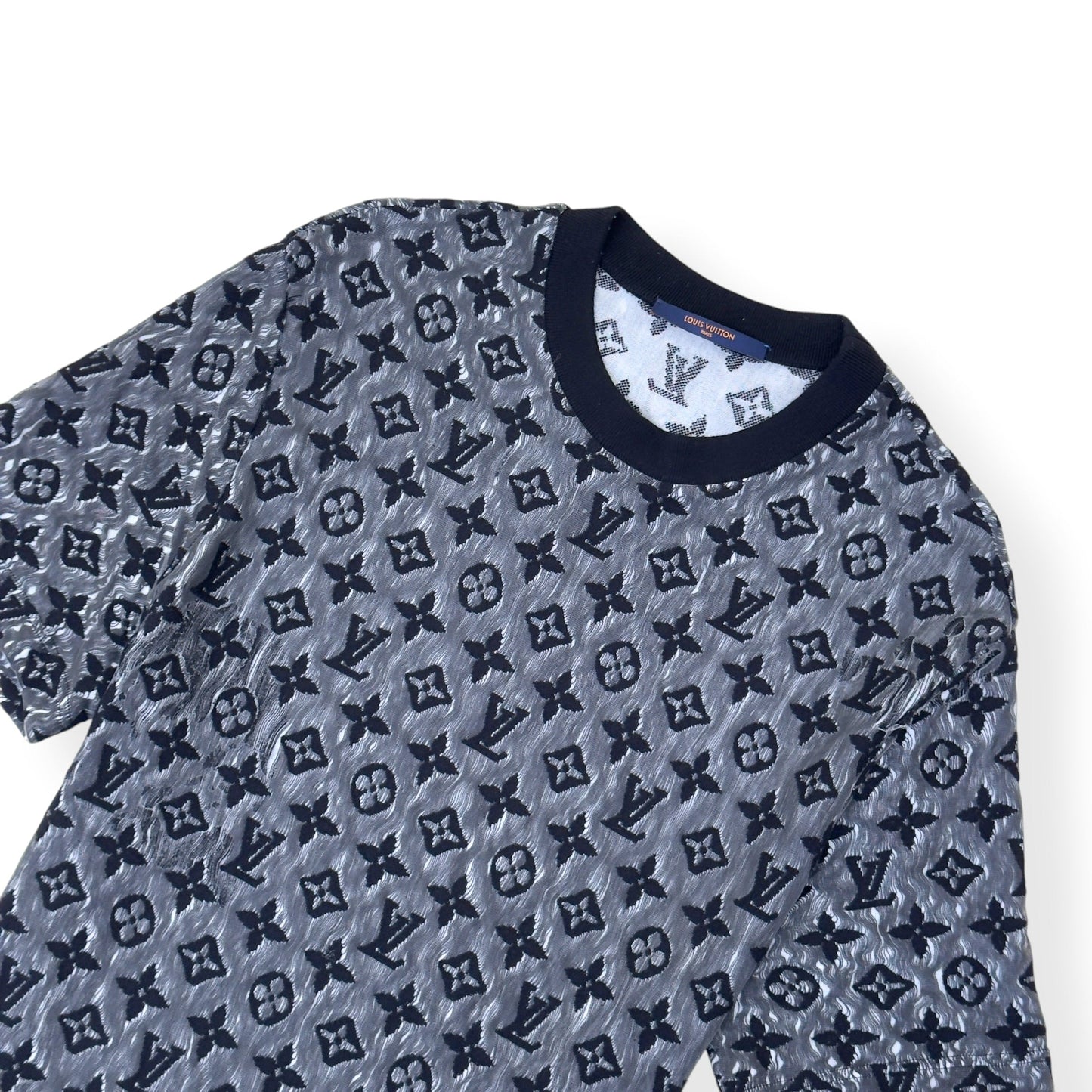 LOUIS VUITTON MONOGRAM MESH T-SHIRT BLACK XXL | XXL, Black