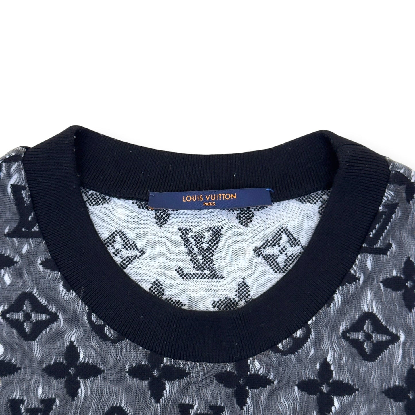 LOUIS VUITTON MONOGRAM MESH T-SHIRT BLACK XXL | XXL, Black