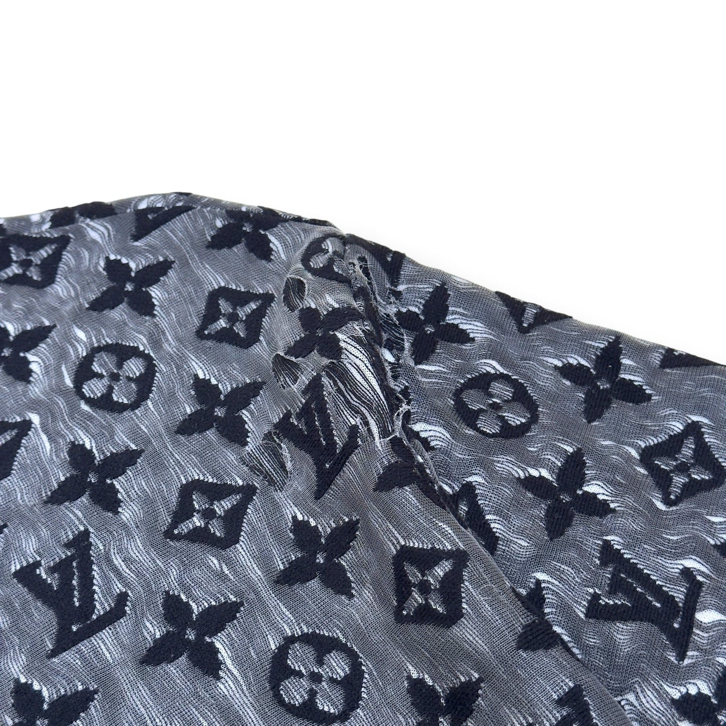 LOUIS VUITTON MONOGRAM MESH T-SHIRT BLACK XXL | XXL, Black