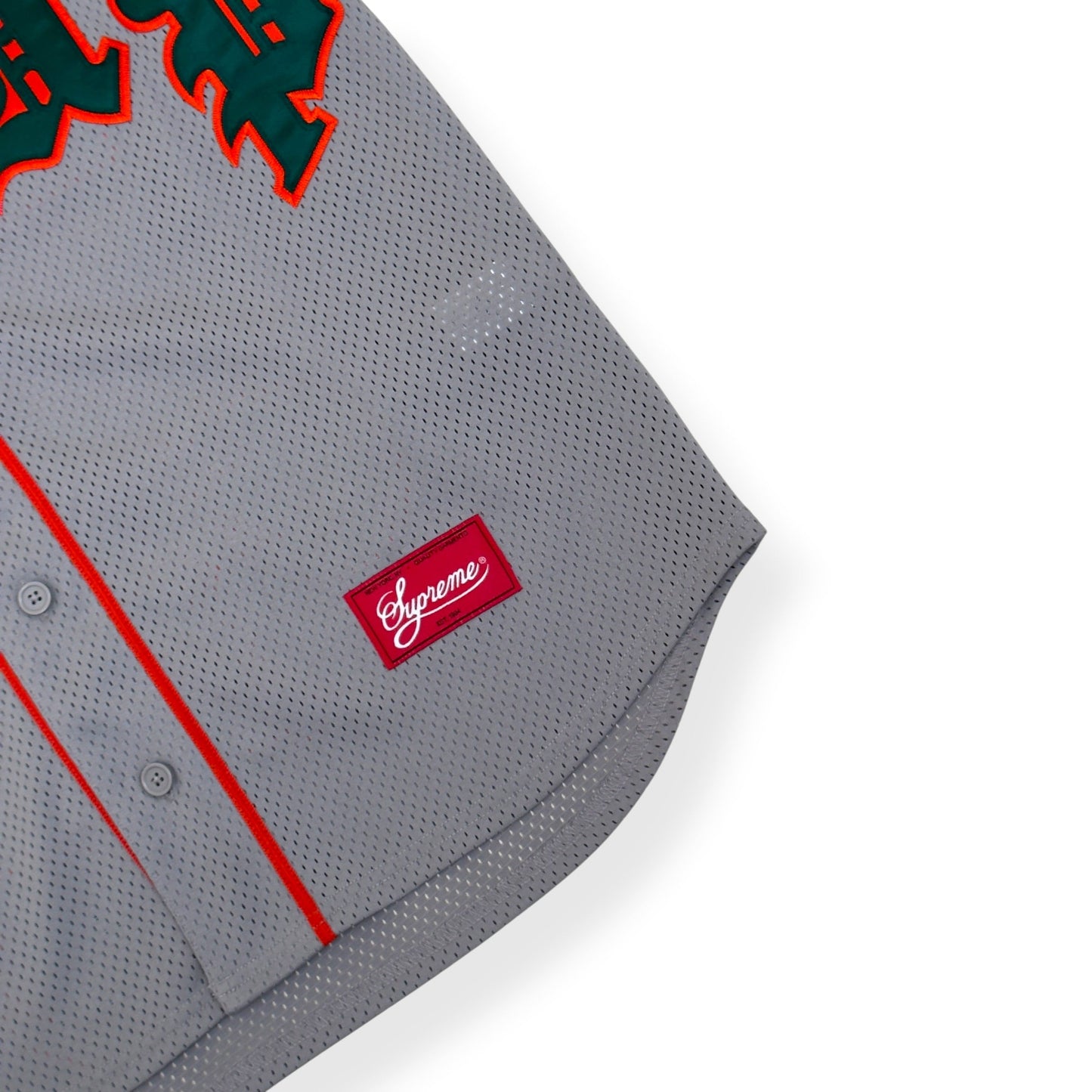 SUPREME OLD ENGLISH BASEBALL JERSEY GREY M | Medium, Grey