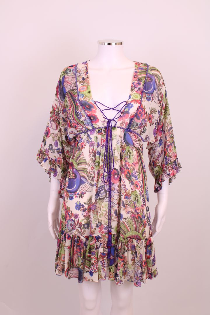 Roberto Cavalli Dress Multicoloured 10 | Medium, Red