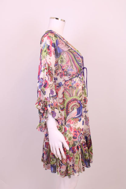 Roberto Cavalli Dress Multicoloured 10 | Medium, Red