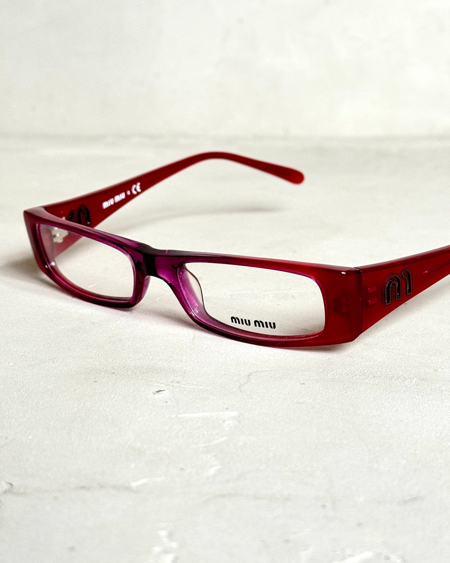 MIU MIU 90'S BAYONETTA GLASSES | O/S, Pink