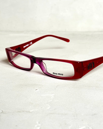 MIU MIU 90'S BAYONETTA GLASSES | O/S, Pink