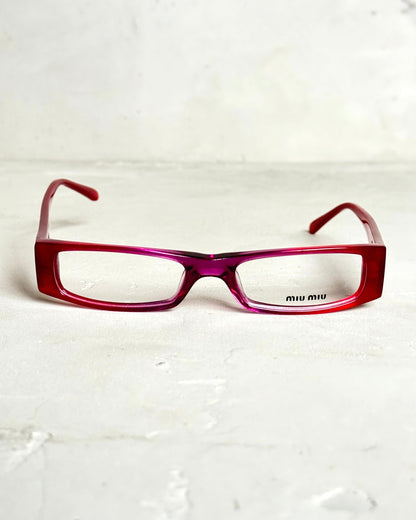 MIU MIU 90'S BAYONETTA GLASSES | O/S, Pink