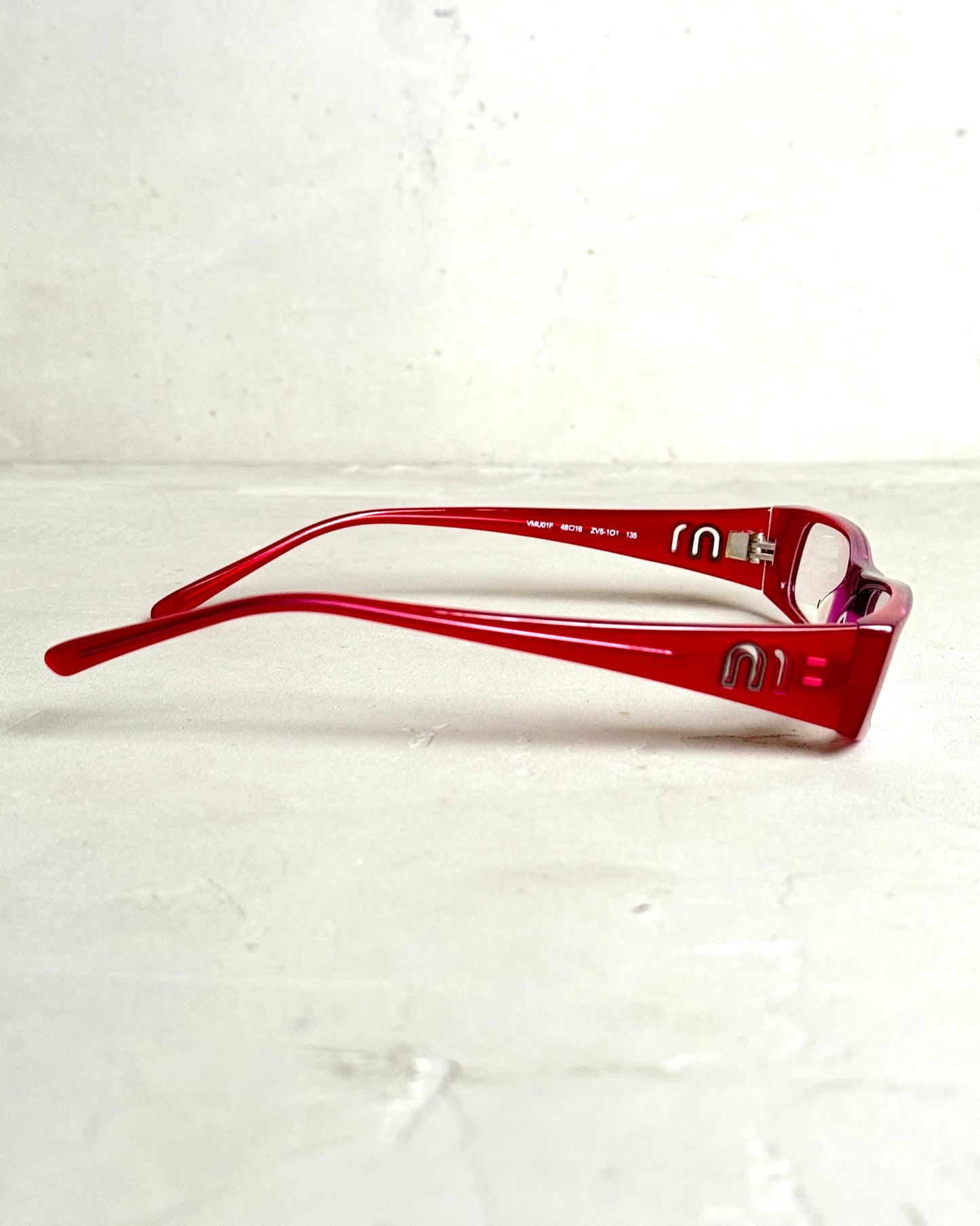 MIU MIU 90'S BAYONETTA GLASSES | O/S, Pink