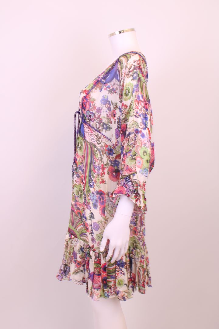 Roberto Cavalli Dress Multicoloured 10 | Medium, Red