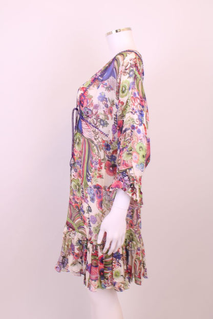 Roberto Cavalli Dress Multicoloured 10 | Medium, Red