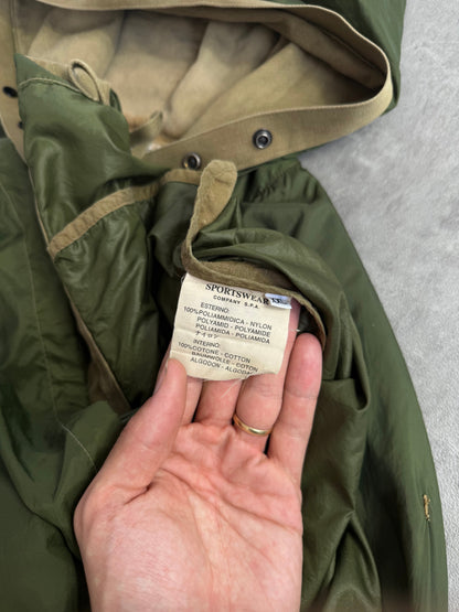 S/S2001 Stone Island Lightweight Olive Hooded Jacket