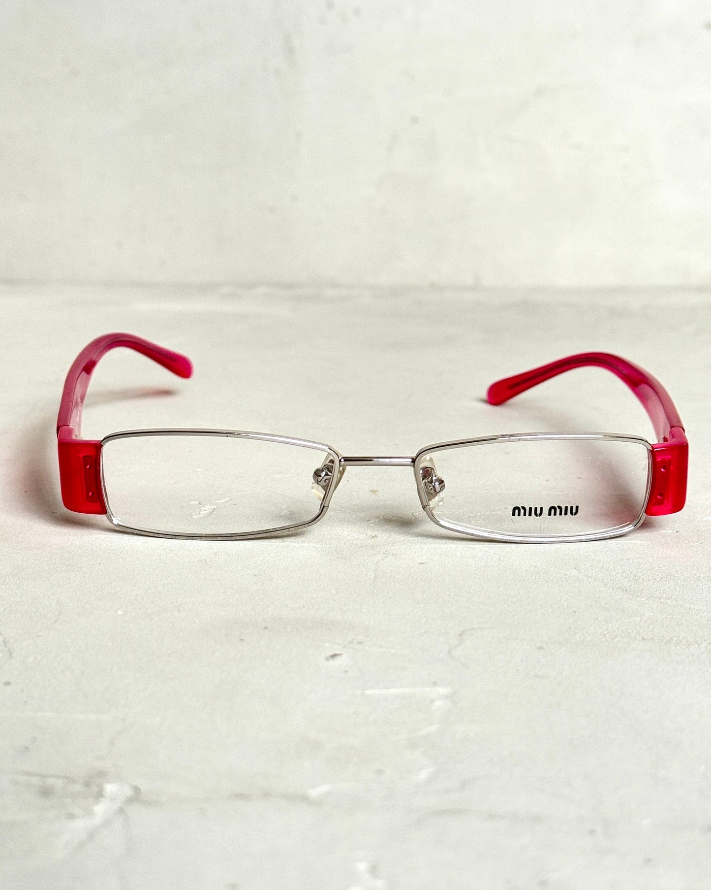 MIU MIU 90'S BAYONETTA GLASSES | O/S, Pink
