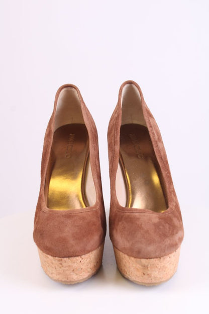 Jimmy Choo Suede wedges Tan 39 | Default Title, Tan